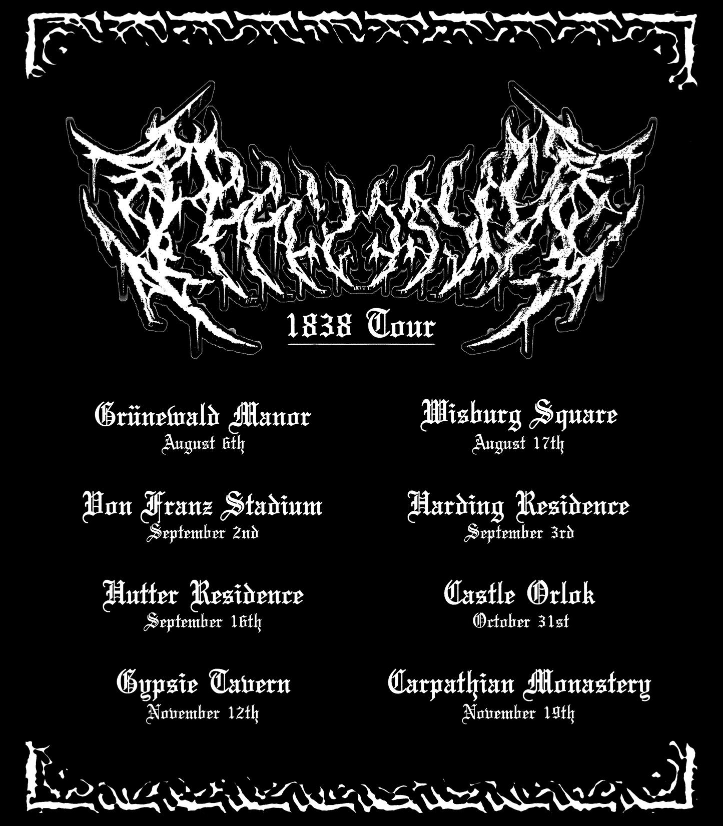 Affliction (1838 Tour)